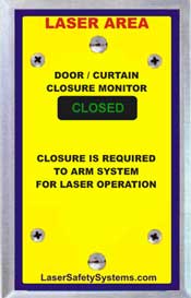 non-defeatable laser door monitor
