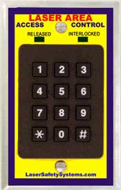 laser interlock keypad